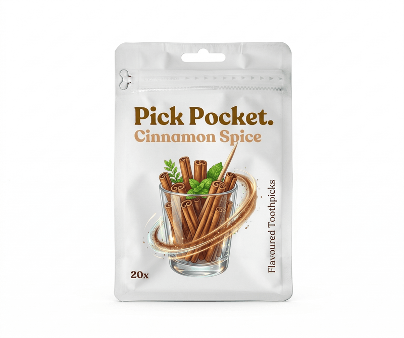 Pick Pocket Cinnamon Spice warm flavoured toothpick pack