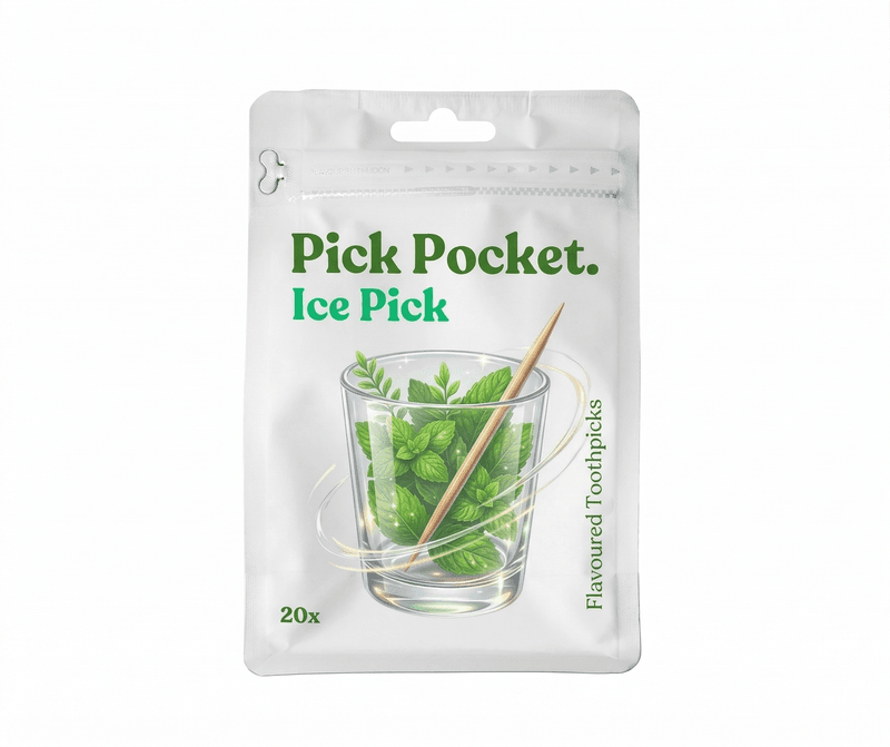Pick Pocket Ice Pick mint flavoured toothpick pack